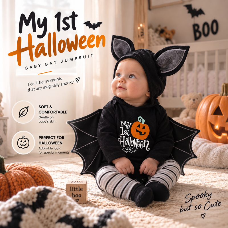 Baby Halloween Bat Costume By Lukky