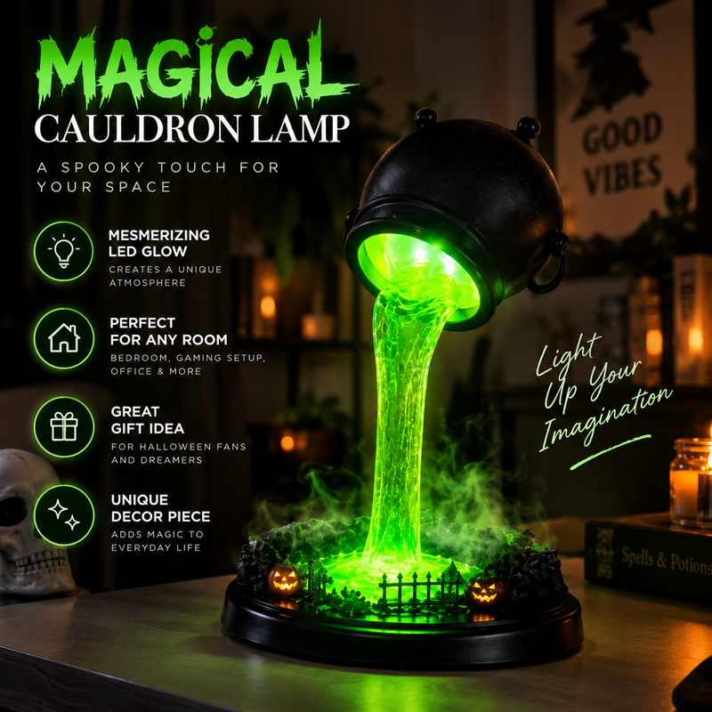 Witch Cauldron Lamp By Lukky